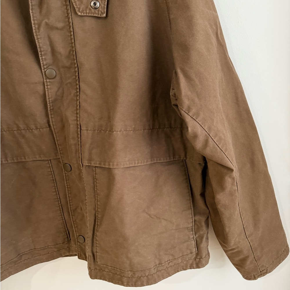 Uniqlo Utility Short Blouson Barn Jacket with Corduroy Collar - Brown - Medium - Picture 11 of 12